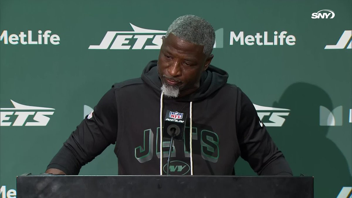 "I've got to watch the tape" Aaron Glenn's response to three straight questions about today's game: