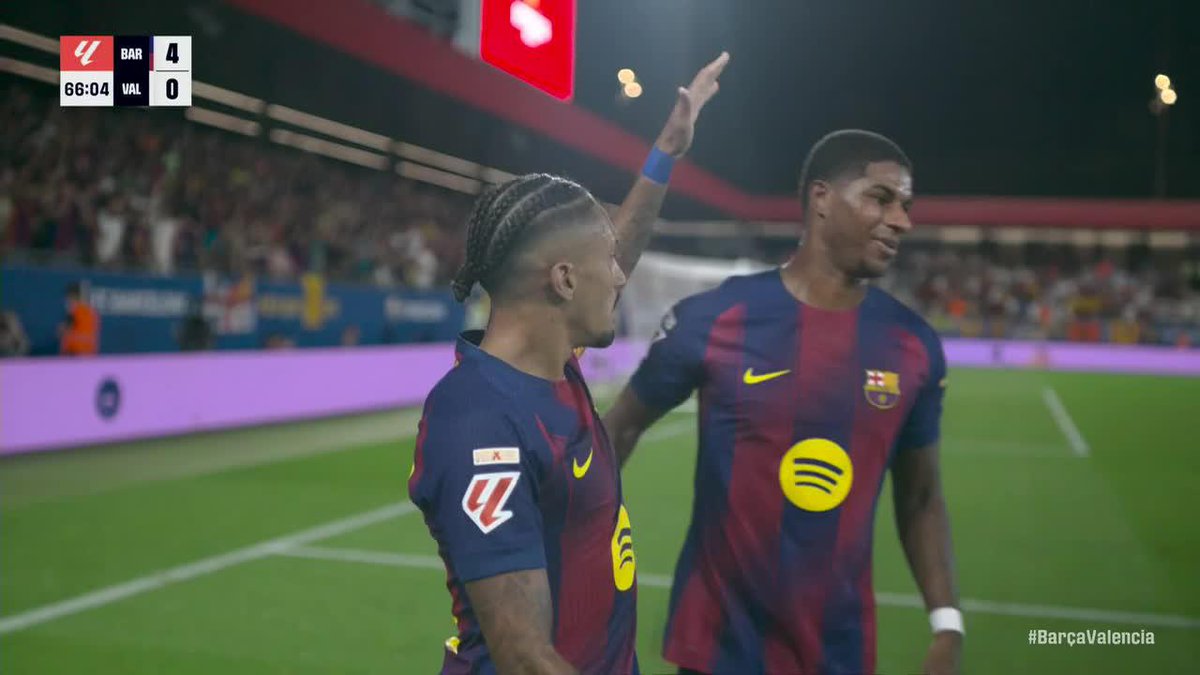 RAPHINHA GET'S HIS BRACE FOR BARCELONA 4-0 NOW 😳