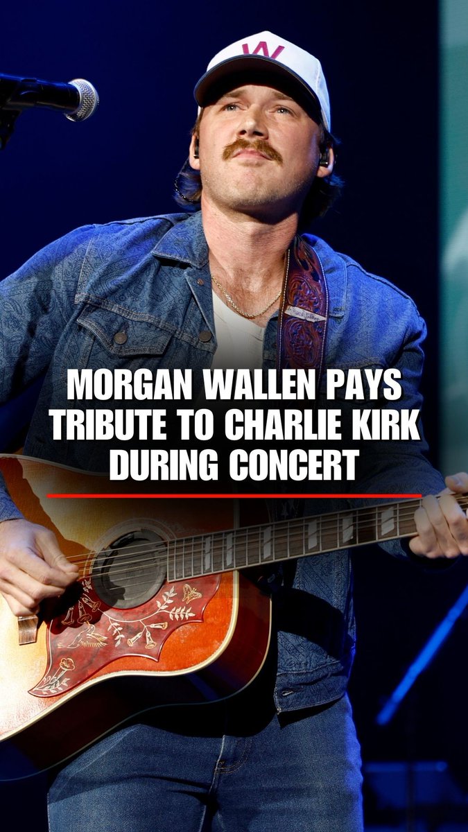 PAYING TRIBUTE: Country star Morgan Wallen honored Charlie Kirk during a concert in Canada, telling the crowd he was “sending prayers” to Erika Kirk.