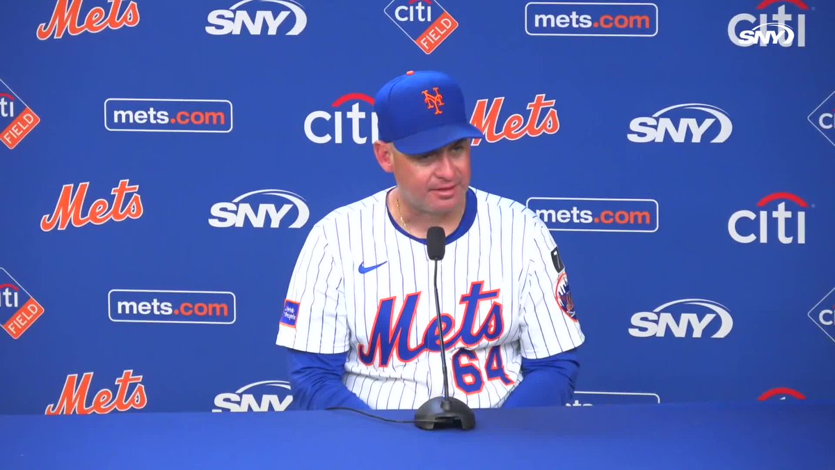 "Not going to lie, we needed that one." Carlos Mendoza talks about the Mets ending their eight-game losing streak with a win today: