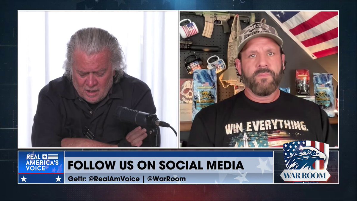 BANNON asks Navy SEAL sniper Tej Gill if Antifa measure up to the enemies he fought overseas. GILL: No. They’ll fold like a cheap knife. Weak, protected by Democrats and professors. Once Trump designates them terrorists and unleashes the FBI and CIA, they’ll fall fast.