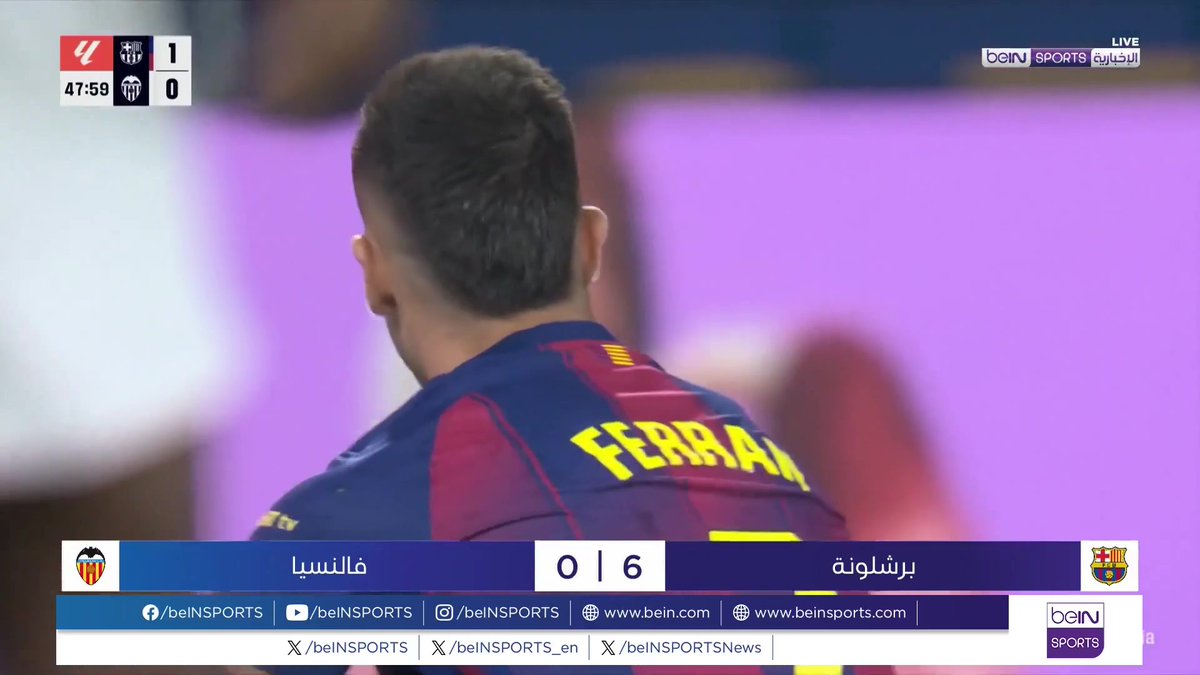 🟣🎥 تقرير خاص | برشلونة حامل اللقب يصعد إلى المركز الثاني في ترتيب الدوري الإسباني بفوزه العريض على ضيفه فالنسيا 6 - 0 🎙️تقرير | يوسف سهيلي
