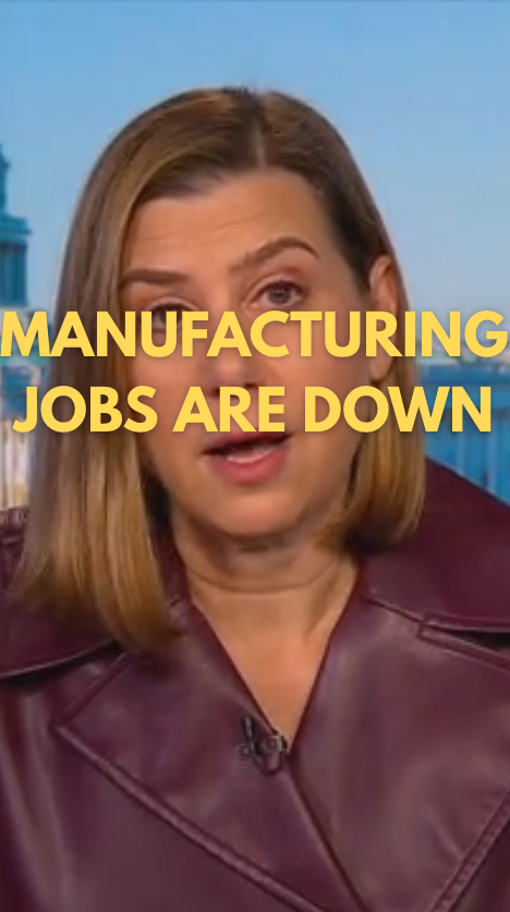 Manufacturing jobs are down, and for the first time since 2021, we have more people unemployed than job openings.