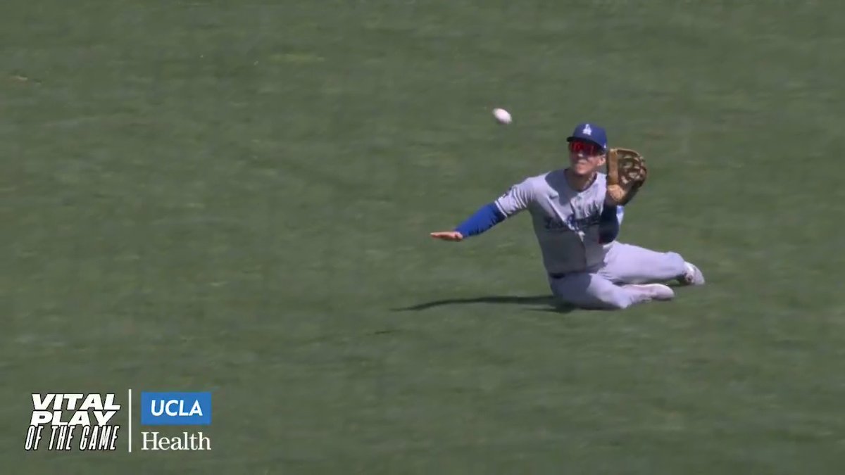 Tommy flashing the leather! Today's Vital Play of the Game presented by UCLA Health.