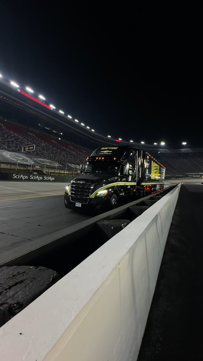 Even exiting Bristol Motor Speedway is one-of-a-kind.
