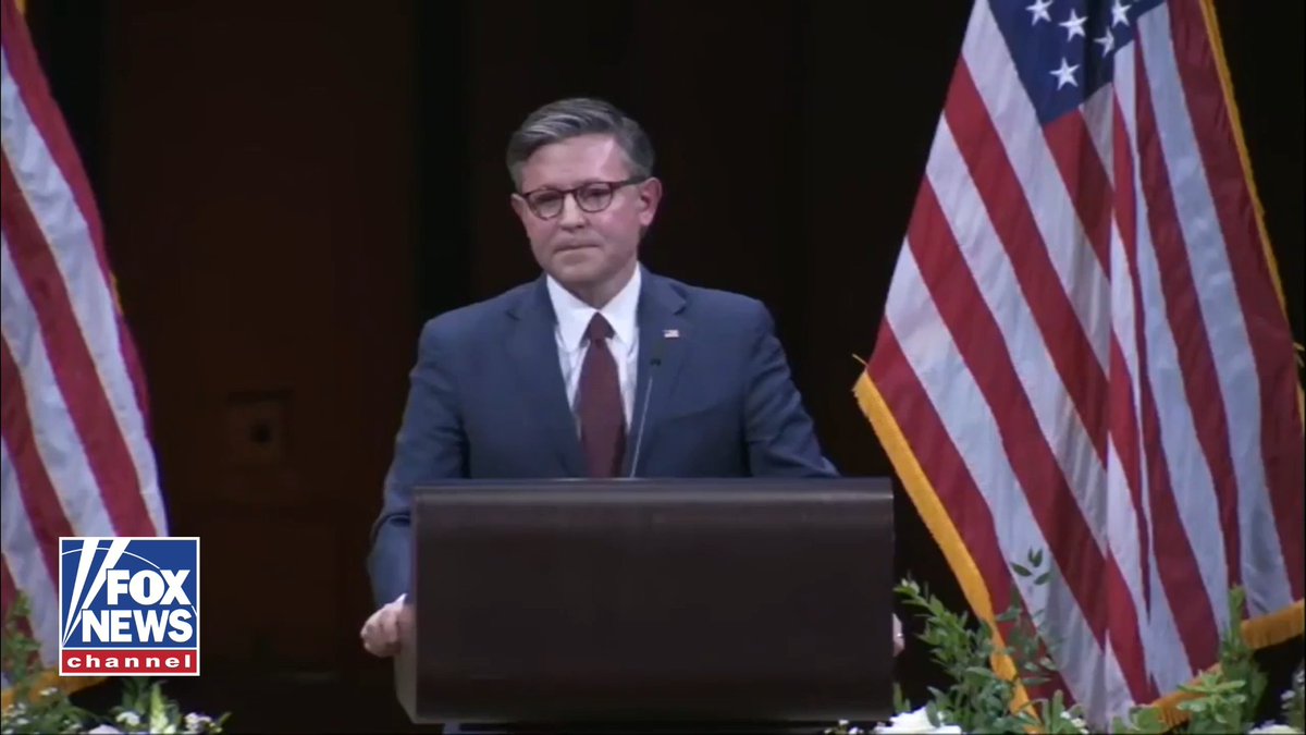 "Charlie understood that we live in the greatest nation in the history of the world It's not even close." Speaker Mike Johnson reflected on the legacy of Charlie Kirk during a memorial service at the Kennedy Center on Sunday night.