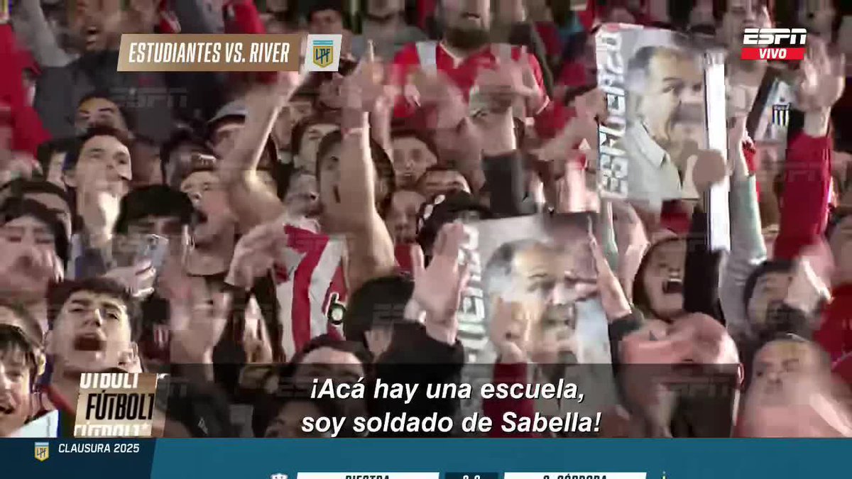 ¿Un duelo de culturas? ¿De escuelas? Así lo vivió la gente de Estudiantes ante el River de Gallardo. 📺 #ESPNFútbol1 | #DisneyPlus Plan Premium