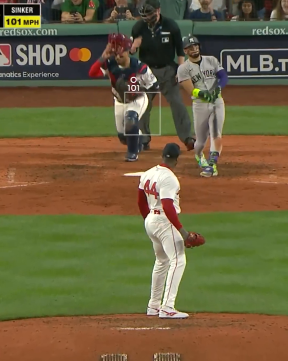 101 MPH to end it as the Red Sox defeat the Yankees. Will we see them meet again in the playoffs? 👀