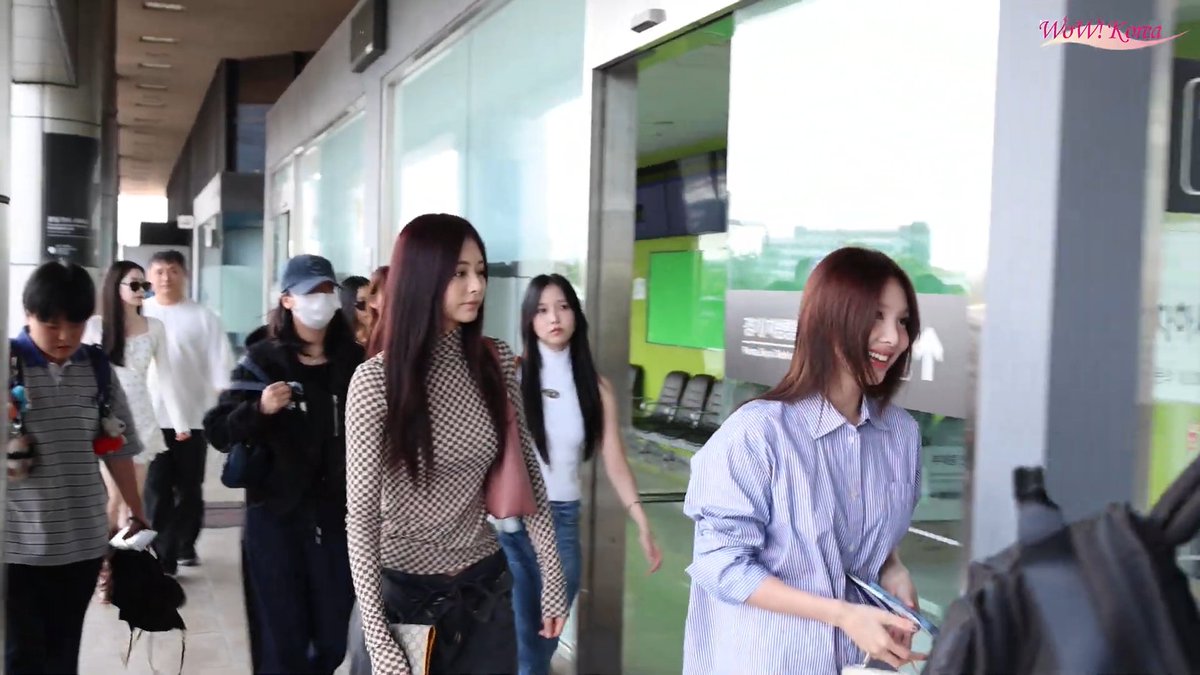 TWICE heading to Japan today for two sold out 'THIS IS FOR' concerts at Tokyo Dome. Jihyo is already in Japan for MILKTOUCH, Momo probably ninja'd again?