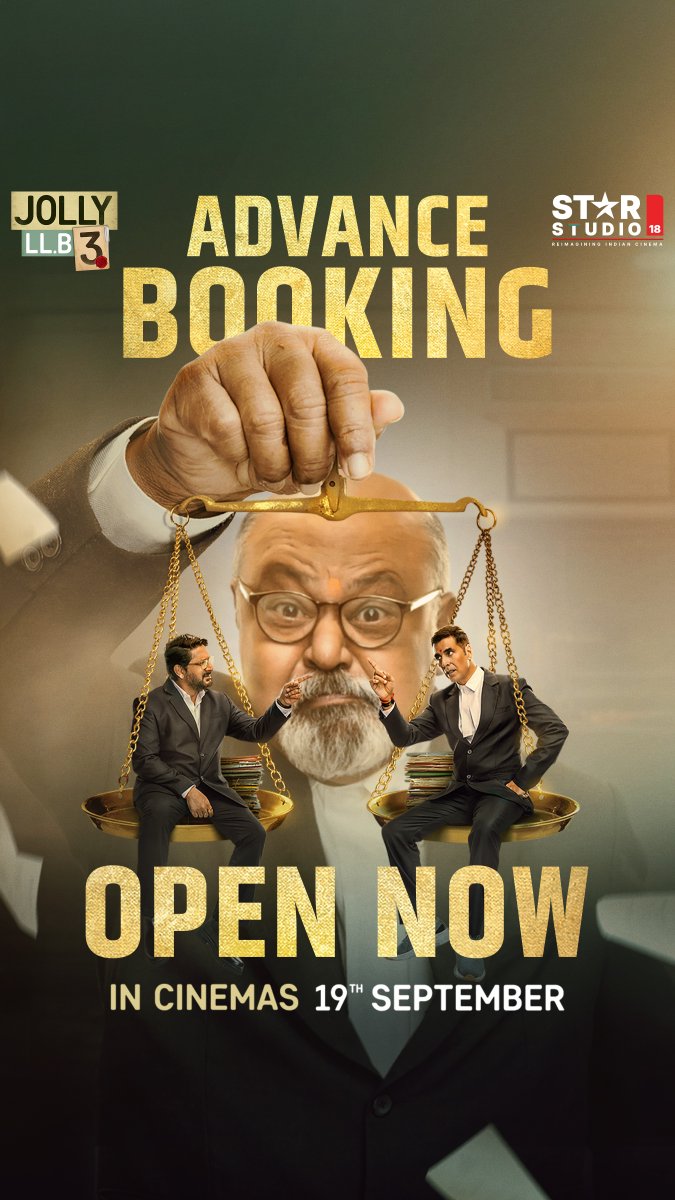 असली aur duplicate Jolly kaun - ye अब बहुत jaldi pata chalega! Book your tickets for #JollyLLB3 now - | In cinemas 19th September #JollyLLB3ThisFriday #JollyVsJolly
