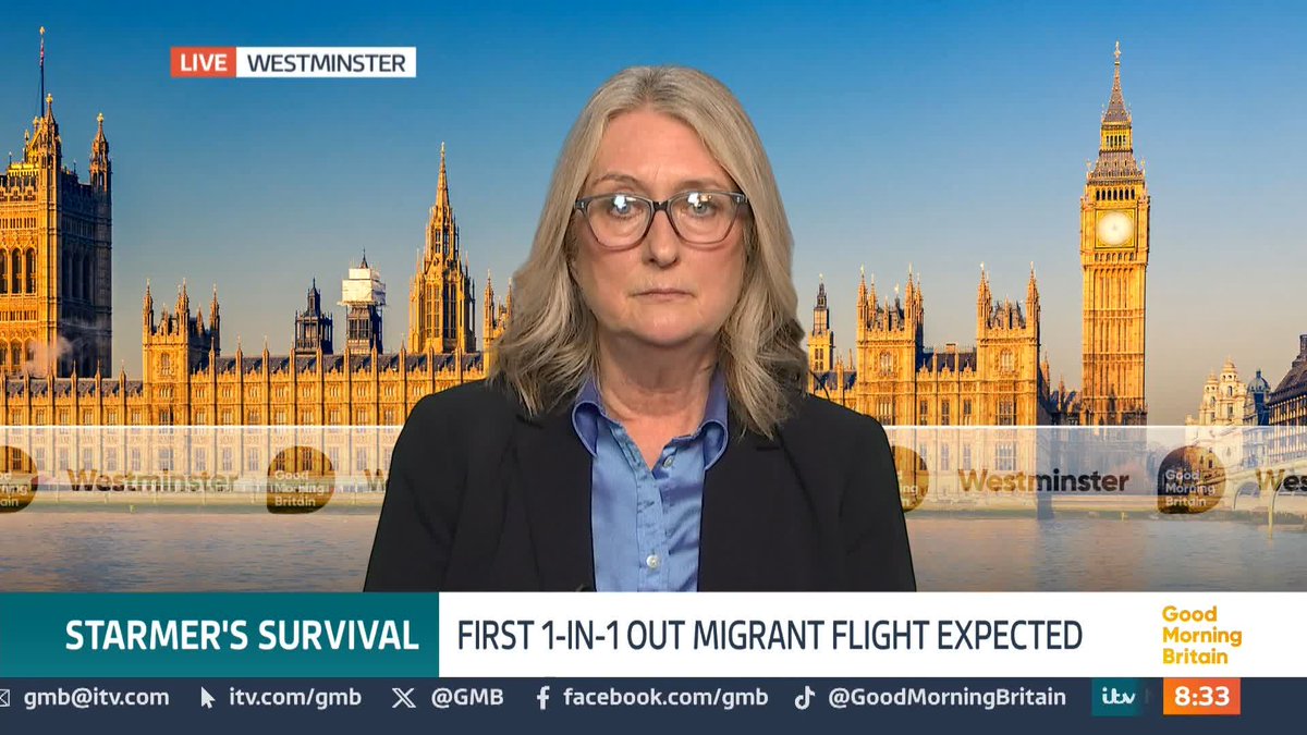 Skills minister Baroness Jacqui Smith responds to Susanna Reid's question about how she feels about the protest and the criticism that the govt aren't doing enough to condemn of racial and religious abuse.