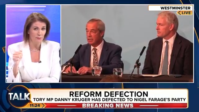 "Will he be the first of many, and how soon will that trickle become a flood?" Julia Hartley-Brewer reacts to Danny Kruger's defection to Reform UK, the first sitting Conservative MP to do so. Julia Hartley-Brewer