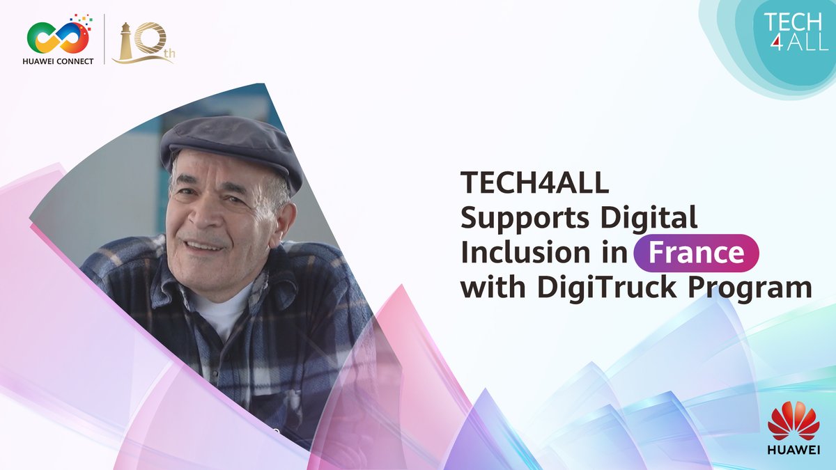 The TECH4ALL DigiTruck is helping close the digital divide in France with digital skills training in priority districts. From emails to e-commerce, the mobile classroom empowers all for the digital era. Stay tuned for more TECH4ALL initiatives at HUAWEI CONNECT 2025 in Shanghai.