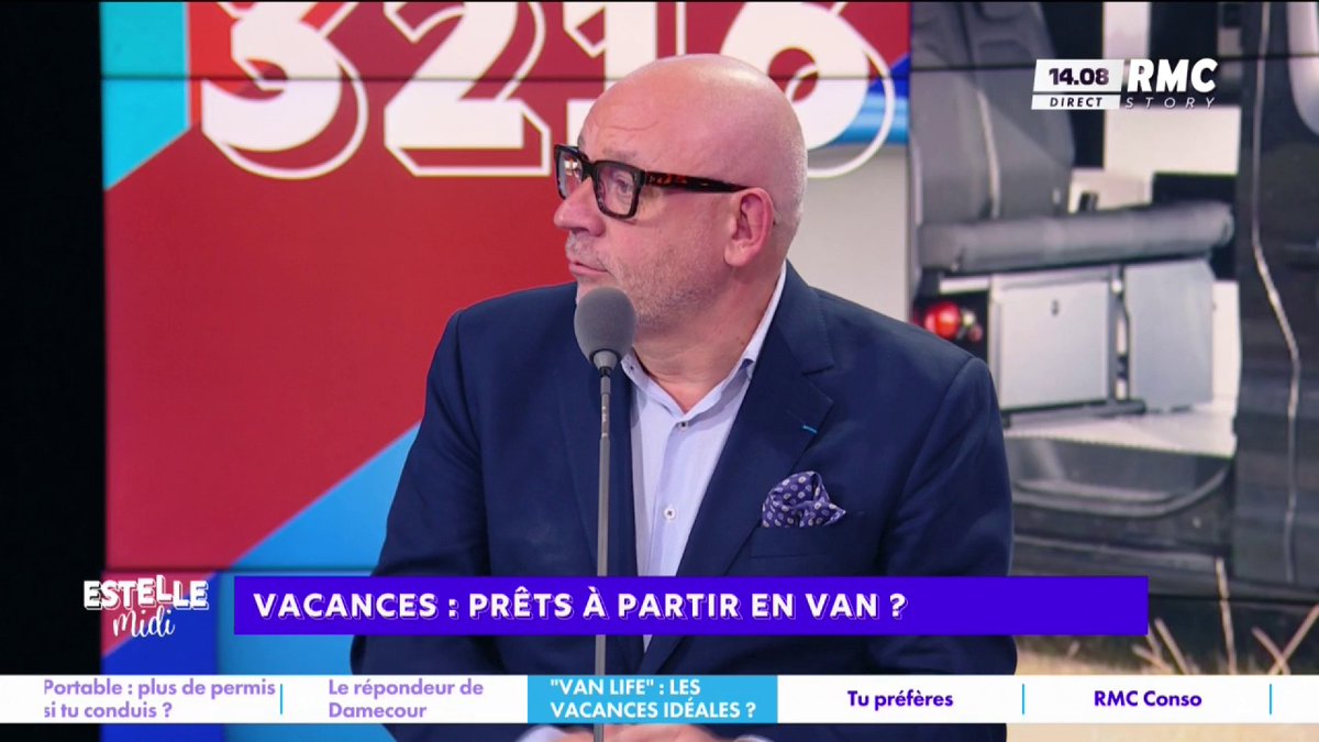🚐 Vacances : prêts à partir en van ? 🎙️ frédéric hermel🇫🇷 : "Moi, il me faut mes toilettes et ma douche ! Les vacances, je dois être mieux installé que chez moi... Ces bobos qui avant méprisaient les beaufs avec leur caravane, maintenant ils adorent..." #EstelleMidi
