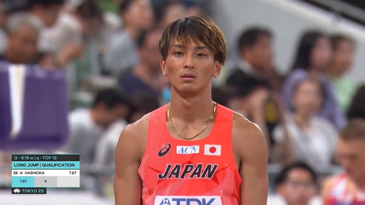 【#東京世界陸上】 ✅男子走幅跳 予選B組 日本勢初のメダルを目指す🎖️ 🇯🇵#橋岡優輝 7m95cm 決勝進出ならず 📺TBS系 生中継