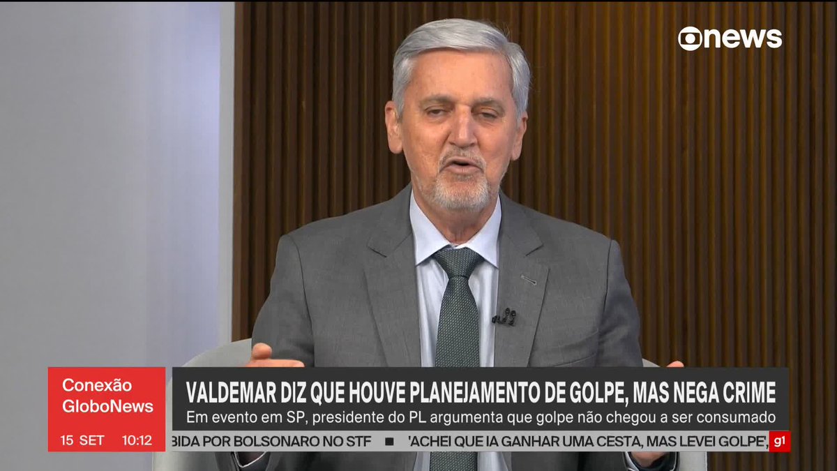 O comentarista Valdo Cruz disse que o "sincericídio" de Valdemar Costa Neto, que admitiu em vídeo que houve planejamento de golpe, foi recebido de forma muita negativa pelos bolsonaristas e deve ser usado pelos governistas na discussão sobre anistia. #ConexãoGloboNews ➡ Assista à #GloboNews: