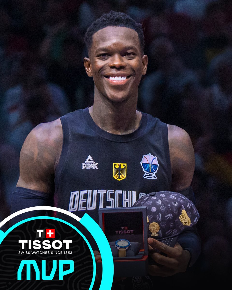 📊 20.3 PTS | 7.2 AST | 3.4 REB 🇩🇪 FIBA Dennis is now the reigning World Cup &amp; EuroBasket TISSOT MVP ⭐
