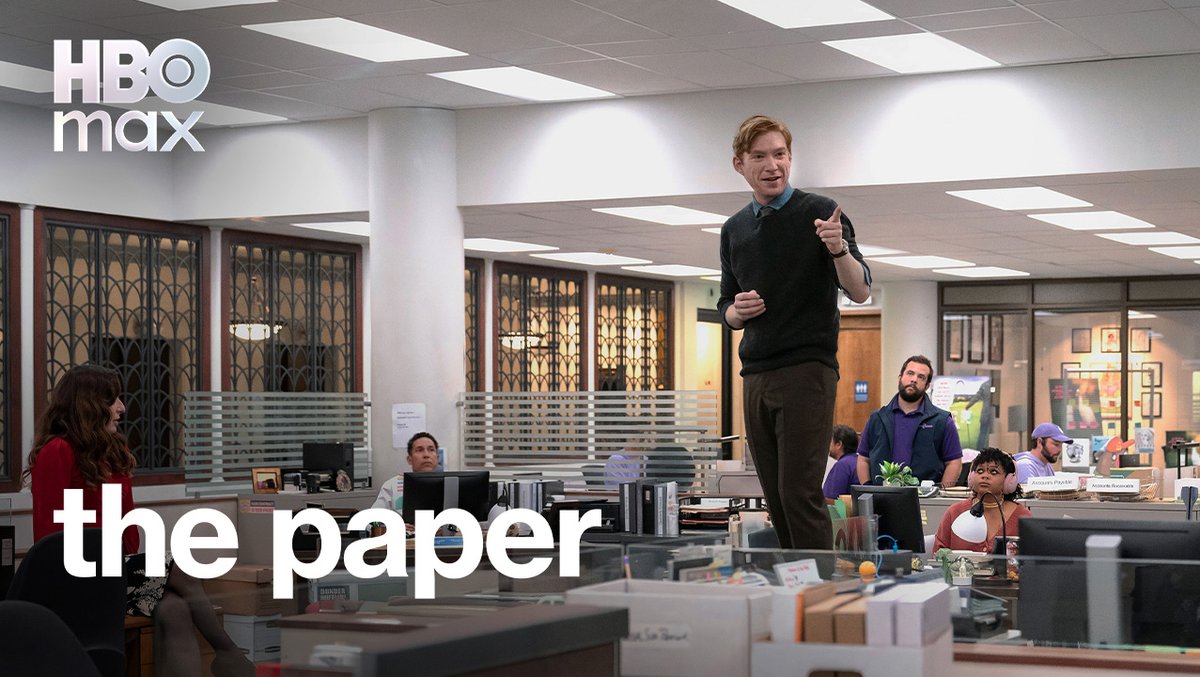 Se Scranton tinha papel, aqui tem notícia (e muito caos)! 📰 Do mesmo universo de The Office, vem aí #ThePaper. Estreia dia 18 de setembro na HBO Max.
