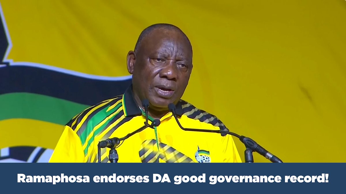 🚨"Those municipalities that do best are not ANC-controlled municipalities... they are often DA-controlled municipalities." - Cyril Ramaphosa, ANC President The DA gets things done! 🇿🇦 #DAdelivers