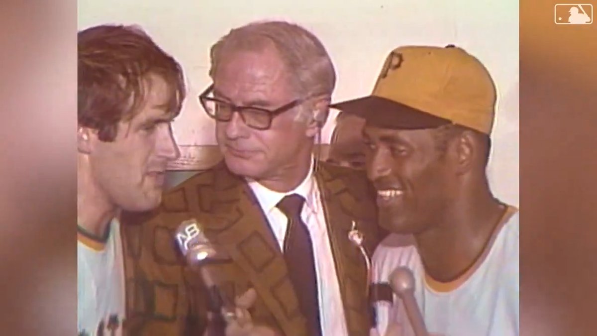 En uno de sus momentos más importantes como pelotero profesional, al ser nombrado MVP de la Serie Mundial de 1971, Roberto Clemente toma la palabra como un hijo y un padre ejemplar. #ClementeDay