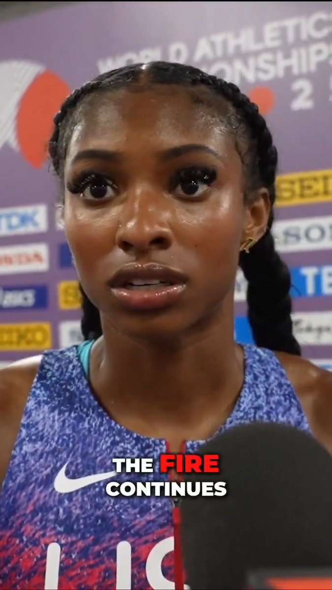“I feel like I have to redeem myself on the world stage. I haven’t done it yet on the world championship stage...I’m gonna come back even more scary, I promise.” After a 4th place, 🇺🇸Masai Russell still has the fire and motivation to prove herself