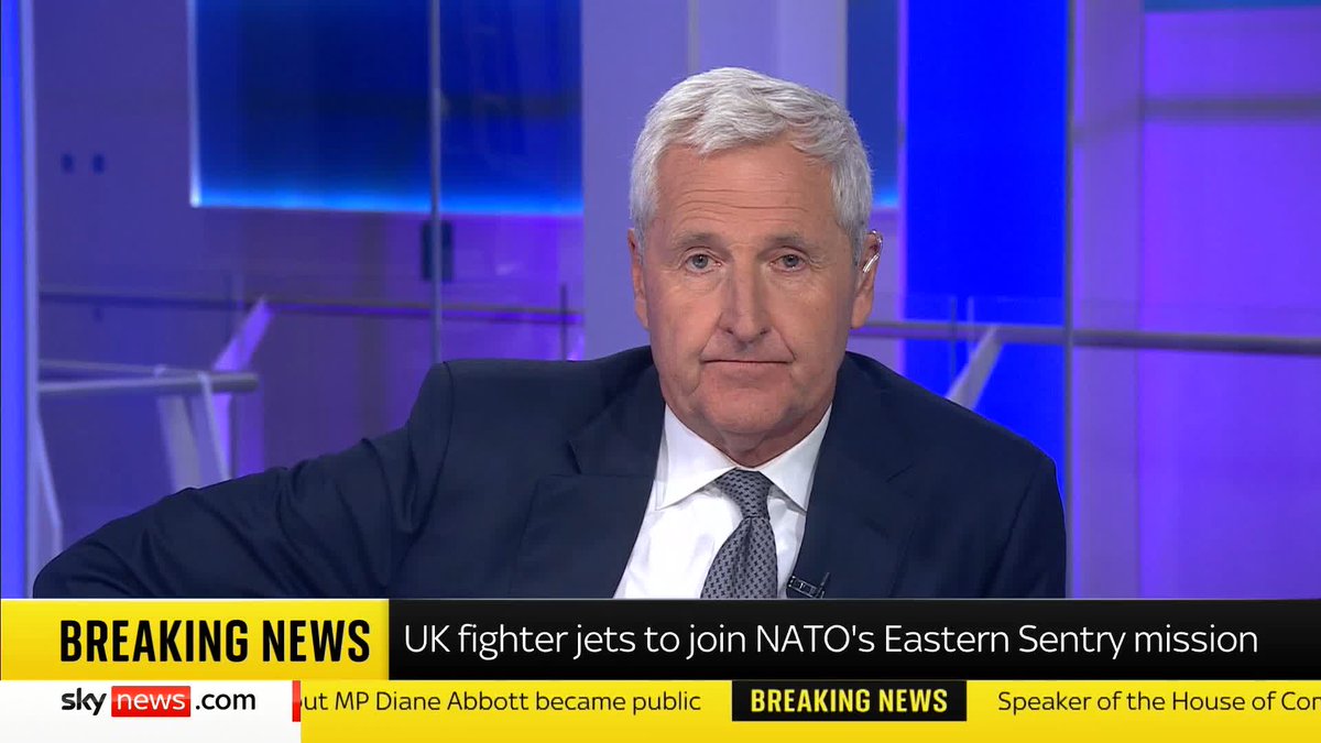 "When we are threatened, we respond together." Defence Secretary John Healey says "within days" British fighter jets will fly air defence missions over Poland. 📺 Sky 501, Virgin 602, Freeview 233 and YouTube