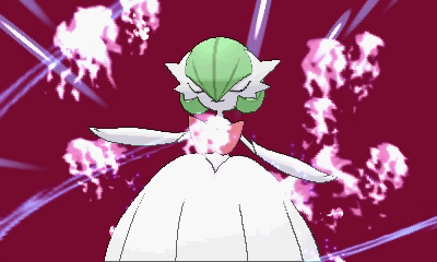 Mega Gardevoir has the ability to read the future. If it senses impending danger to its Trainer, this Pokémon is said to unleash its psychokinetic energy at full power 🔮