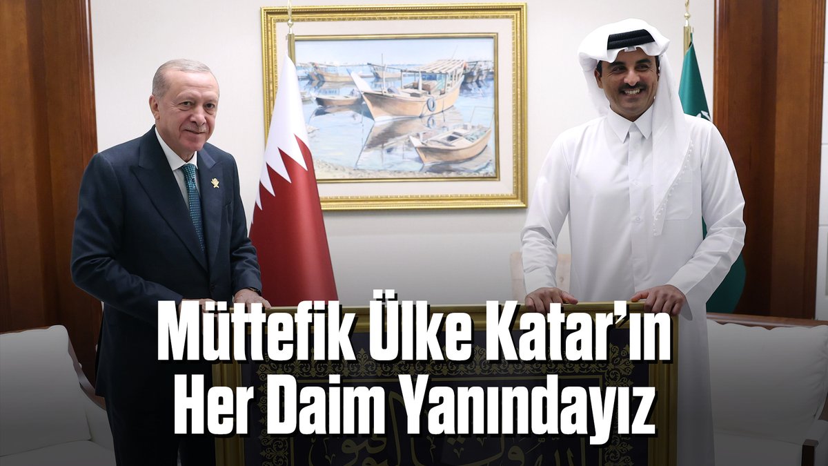 Türkiye olarak dost, kardeş ve müttefik ülkemiz Katar’ın her daim yanındayız. 🇹🇷🇶🇦