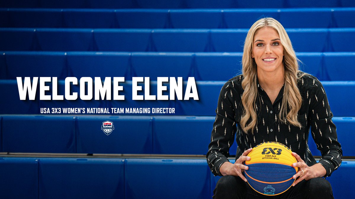 From the #USABWNT to the #3x3WNT. With Olympic &amp; World Cup gold to her name, Elena Delle Donne is taking on a new frontier as USA 3x3 Women’s National Team Managing Director.