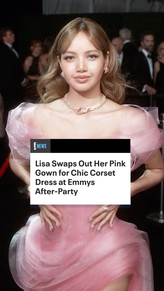 LISA’s after-party style = main character energy. Get the full fashion breakdown: #Emmys #Lisa