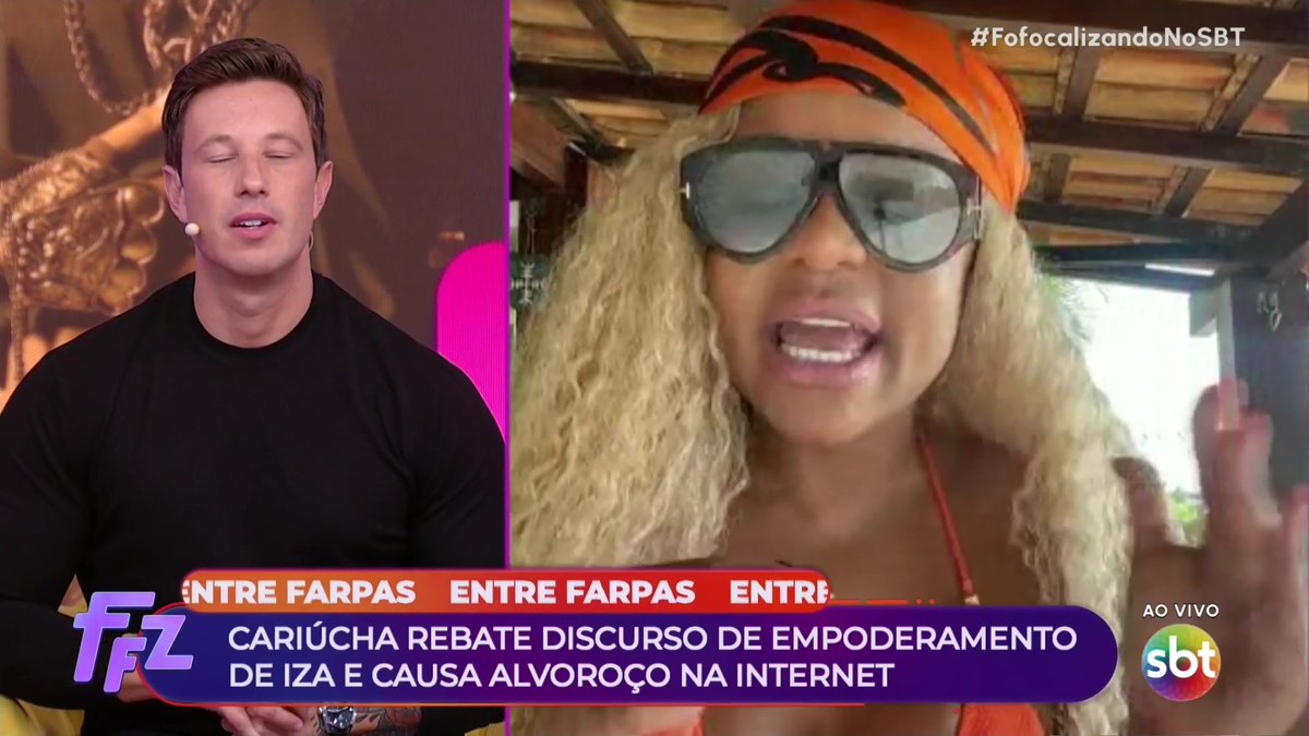 🚨VEJA: Cariucha fala sobre discurso de empoderamento dito por IZA durante show: “Traída eu também já fui, só que eu fico calada.”