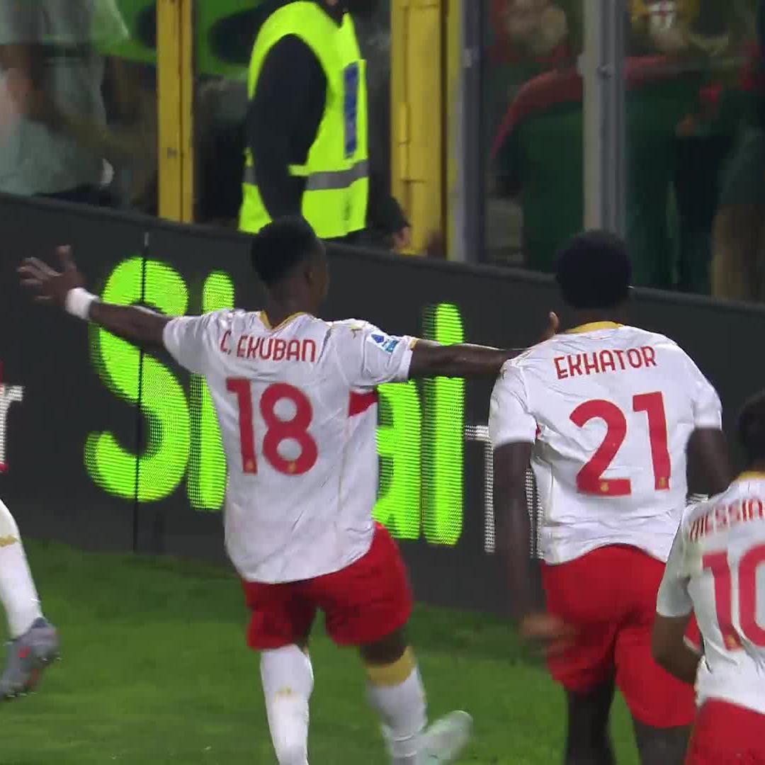 CALEB EKUBAN IN ADDED TIME! ⚽ GENOA ARE LEVEL! #ComoGenoa 1-1