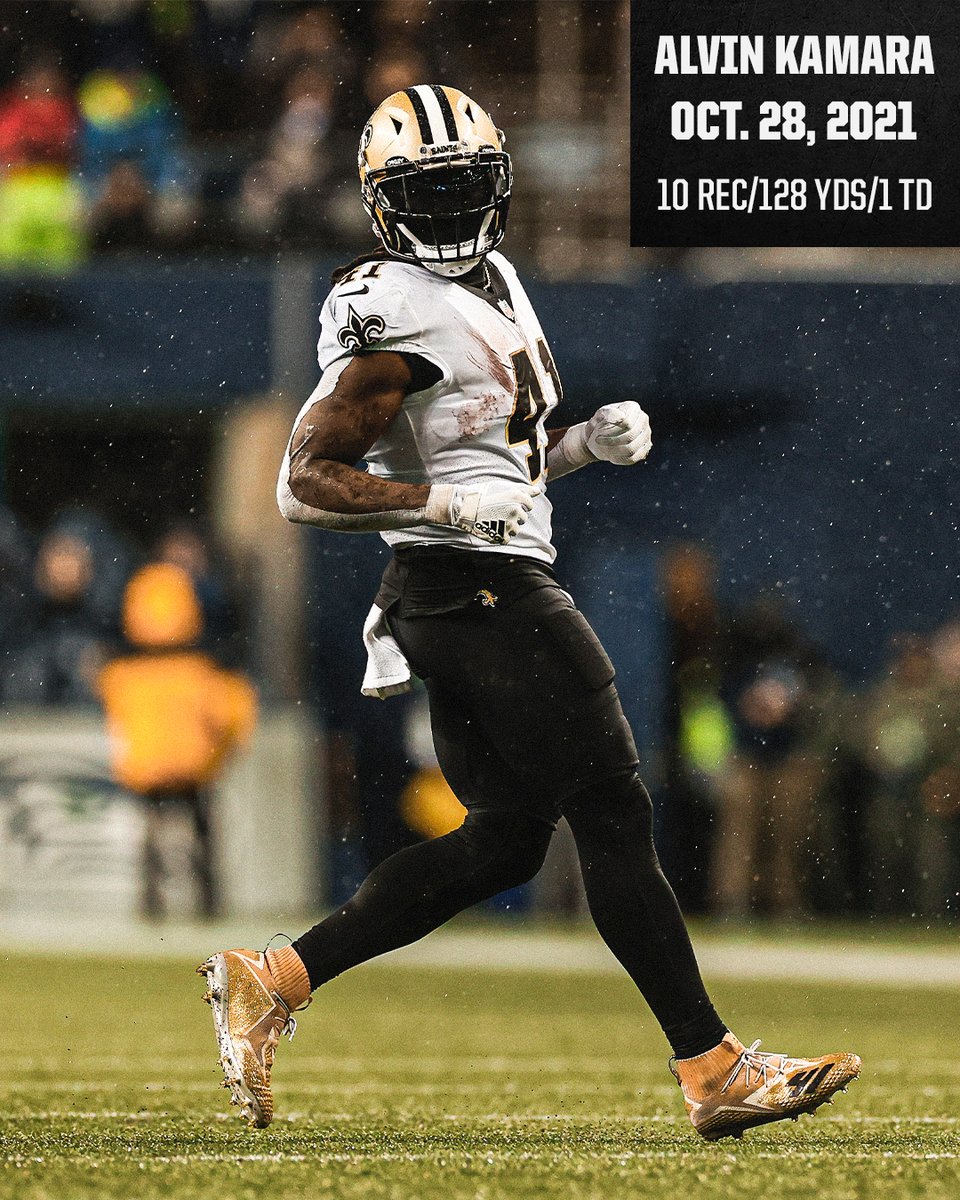 Seahawks week. AK at his best: 10 receptions, 128 yards, 1 TD, and a W ๐บ #NOvsSEA Sunday at 3:05 PM on CBS