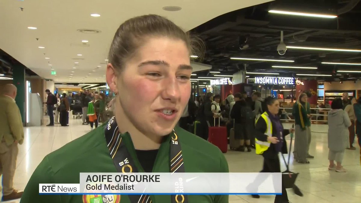 Ireland’s three medallists were among the Team Ireland squad that was welcomed home from the World Boxing Championships in Liverpool