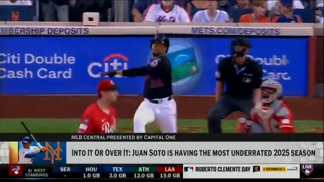 Is Juan Soto having the most underrated season in baseball? #MLBCentral reacts to Soto's 40+ HR, 30+ SB, 115+ walk year in his first season with the New York Mets.