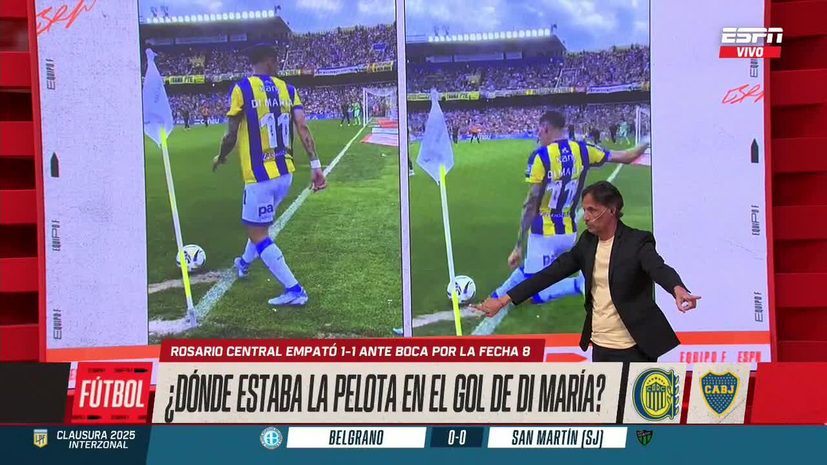 👀 ATENCIÓN A ESTO: ¿Dónde estaba la pelota al momento del gol olímpio de Di María? ▶️ Mirá #ESPNEquipoF en el Plan Premium de #DisneyPlus