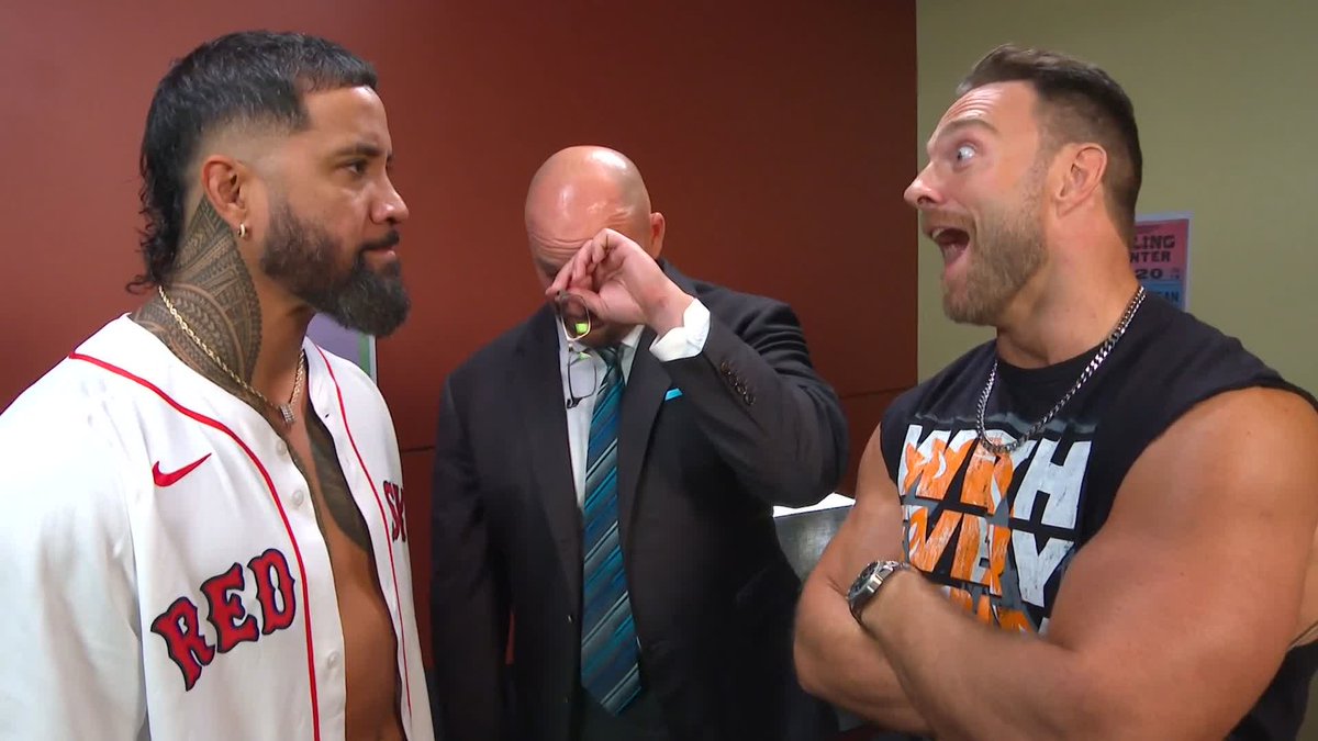 USO &amp; KNIGHT vs. BREAKKER &amp; REED TONIGHT? Jimmy Uso that is... YEAH!