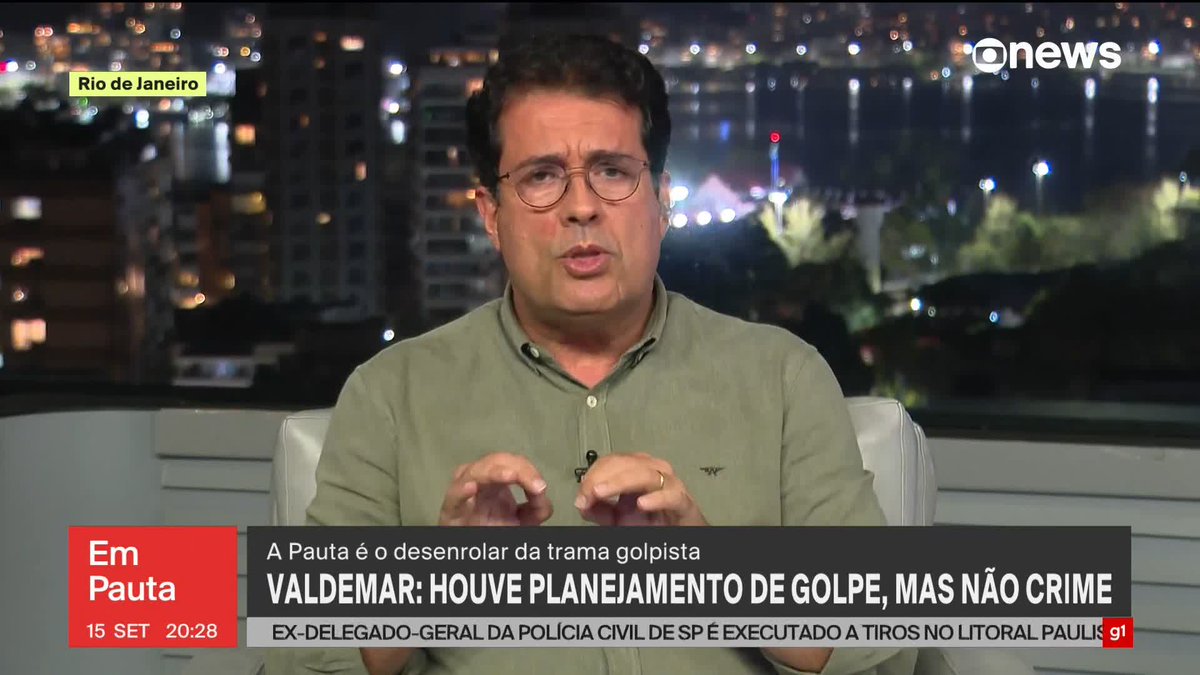 “Vinte e poucos dias depois do resultado das urnas em 2022, sacramentada a vitória do presidente Lula, Valdemar Costa Neto apresentou ao TSE um questionamento do resultado das urnas eletrônicas, baseado numa suposta auditoria, e disse que as urnas fabricadas até 2020 não eram confiáveis e não deveriam ter os seus votos computados. E ele levou uma dura do Tribunal Superior Eleitoral: ‘Que papo é esse? Cadê a prova? Que história é essa?’. É para a gente ter memória, e nesse evento no qual disse o que depois procurou se desdizer, ele disse que houve planejamento para um golpe com muita serenidade e tranquilidade, dentro de uma resposta toda encadeada, com raciocínio lógico da lógica dele. Ficou esquisito fazer esse duplo twist escarpado para tentar mudar o que havia dito, e que disse com todas as letras, e é muito complicado ele estar à frente do PL endossando a palavra final de Jair Bolsonaro para a definição da chapa em 2026 sabendo que o seu candidato (em 2022) planejou, sim, um golpe, e não dando nenhuma garantia de que isso não vai acontecer em 2026”, diz André Trigueiro ao analisar a declaração do presidente do PL de que houve planejamento de golpe de Estado para depois dizer que se confundiu. Assista ao #EmPauta: #GloboNews