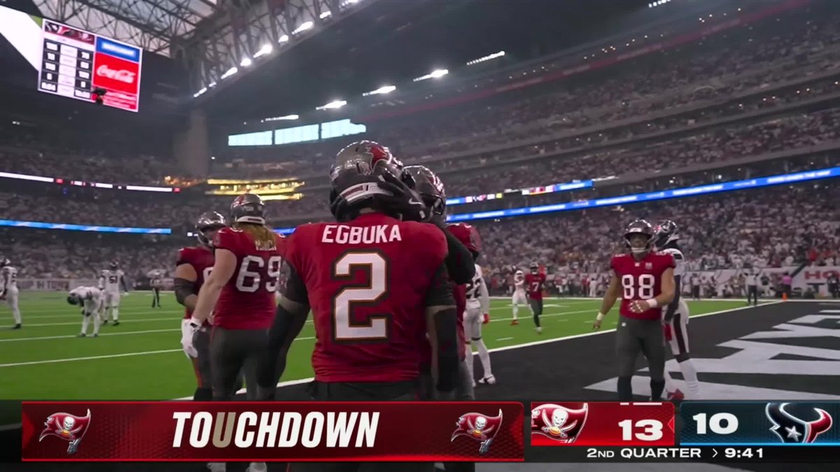 EGBUKA WITH HIS THIRD TD IN SIX QUARTERS 🔥 Bucs got a good one 🍿