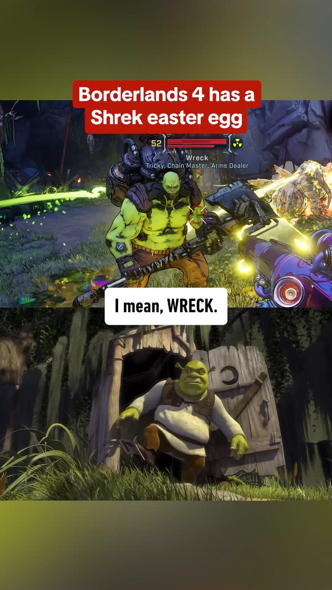 Shrek ❌ Wreck ✅ Donkey ❌ Burro ✅ Borderlands 4 has a Shrek Easter egg: