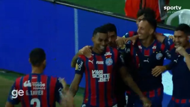O gol de Jean Lucas. Bahia 1x0 Cruzeiro. 🎥 sportv | ge