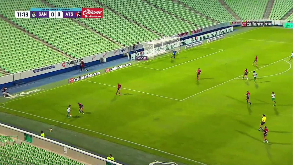 ¡Así fue el golazo de Brenda Cerén para abrir el marcador en Torreón! ❤️🖤 ¡Y DALE, ACADÉMICAS! 🔴⚫️