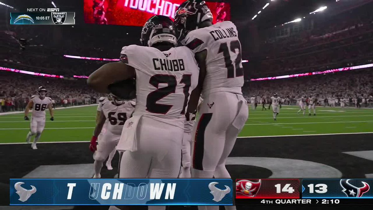 NICK CHUBB DELIVERS HIS FIRST TD AS A TEXAN 💨