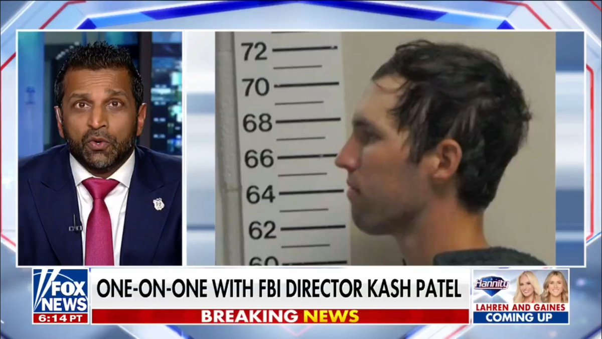 JUST IN: Tyler Robinson allegedly wrote in a text that he had the opportunity to take out Charlie Kirk and would do it, saying "some hatred cannot be negotiated with," according to FBI Director Kash Patel.