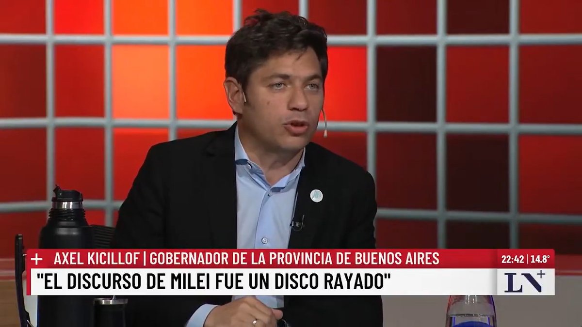 💬 “La economía está mucho peor desde que llegó Milei”. El gobernador Kicillof calificó el discurso del Presidente como “un disco rayado” y afirmó que “nos viene mintiendo hace mucho”. 📺 En #OdiseaArgentina