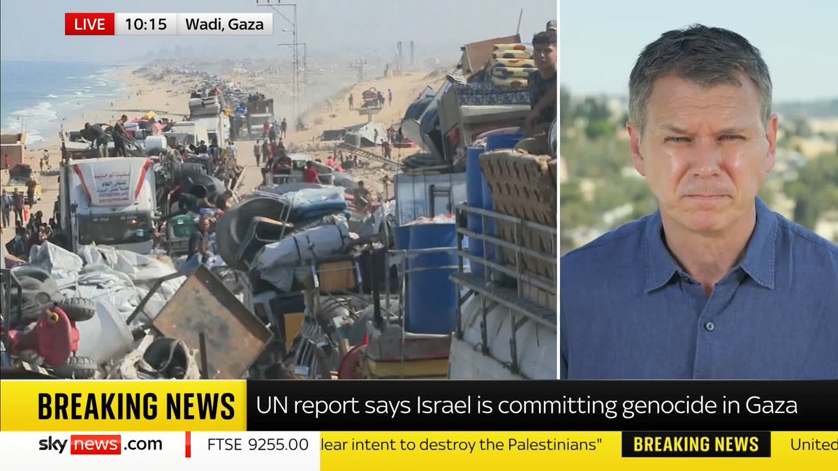 A UN body has said Israel is committing genocide in Gaza. Sky's Adam Parsons said its report was "extremely critical" of Israel's conduct of the war in Gaza. 📺 Sky 501 and YouTube