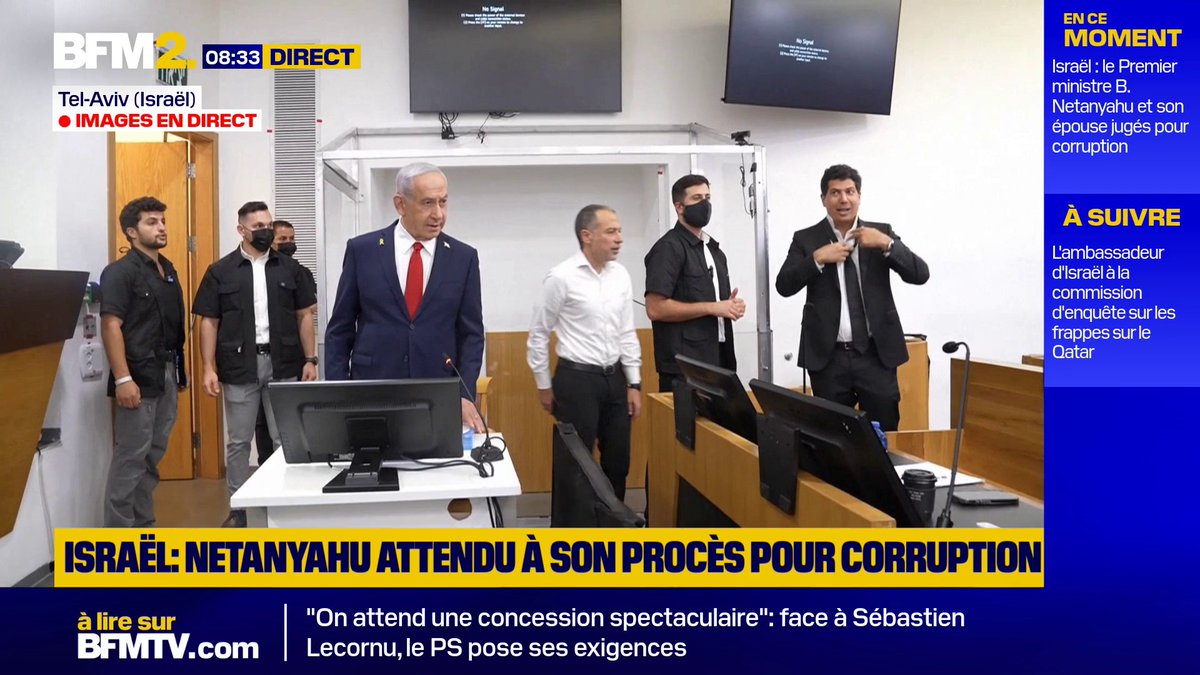 Pendant que son armée achève le génocide à Gaza, Netanyahu arrive à son procès pour corruption