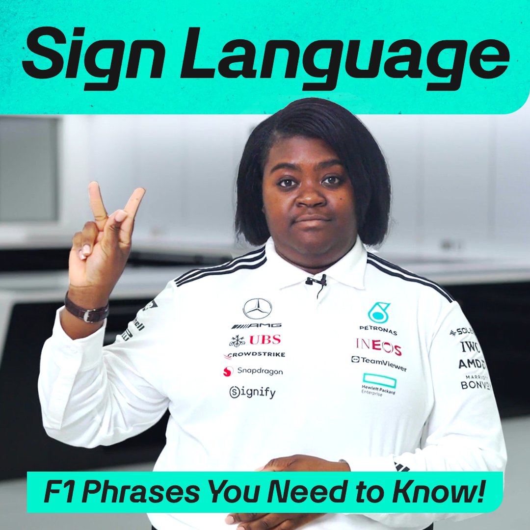 Your chance to learn all the essential F1 phrases in Sign Language 🙌 Get involved and let us know how you get on 👏 More right here, too 👇