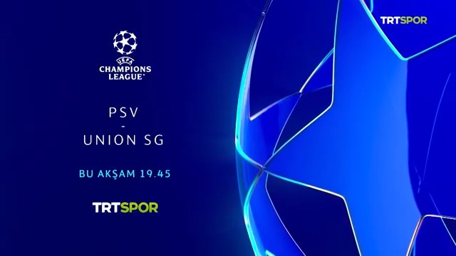 🏆Şampiyonlar Ligi heyecanı başlıyor 🤩 PSV Eindhoven 🆚 Union Saint-Gilloise karşılaşması bugün TRT Spor'da 😎 ⌚19.45