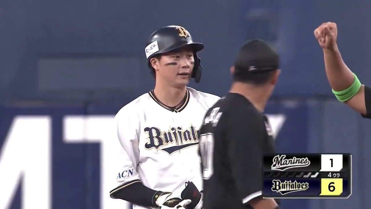 オリックス 廣岡大志 選手が2点タイムリー2ベースヒットを放ち点差を突き放す！💥 👇ライブ配信はこちら
